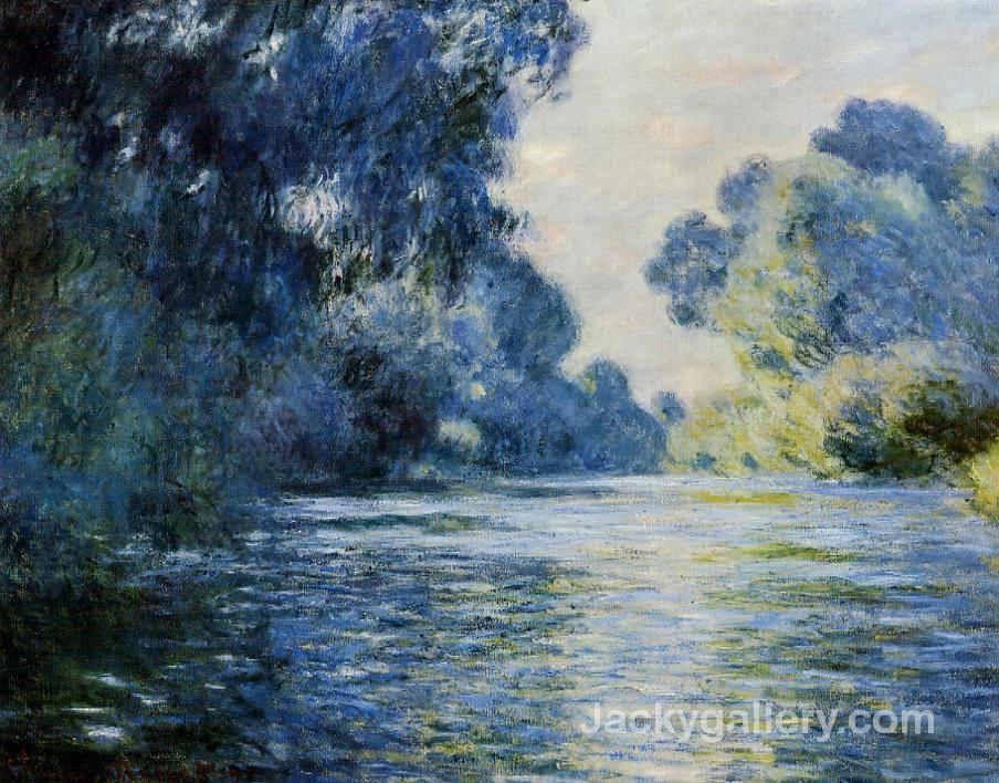Arm of the seine at giverny by Claude Monet paintings reproduction